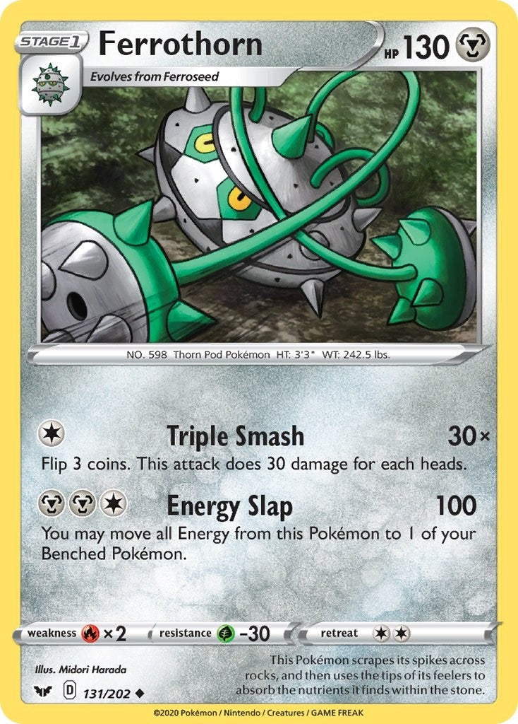 Image for Ferrothorn (SWSH01: Sword & Shield Base Set) (131/202) - Pokemon