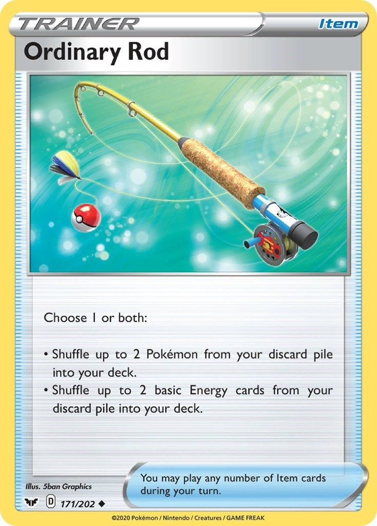 Image for Ordinary Rod (SWSH01: Sword & Shield Base Set) (171/202) - Pokemon