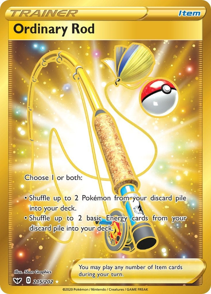 Image for Ordinary Rod (Secret) (SWSH01: Sword & Shield Base Set) (215/202) - Pokemon