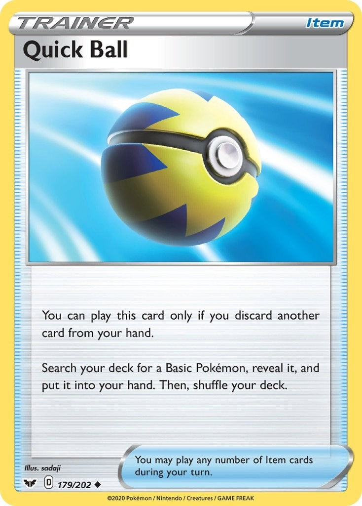 Image for Quick Ball (SWSH01: Sword & Shield Base Set) (179/202) - Pokemon