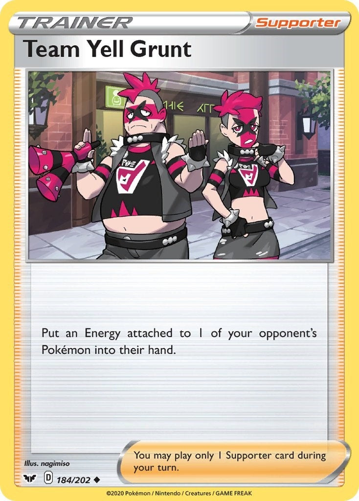 Image for Team Yell Grunt (SWSH01: Sword & Shield Base Set) (184/202) - Pokemon