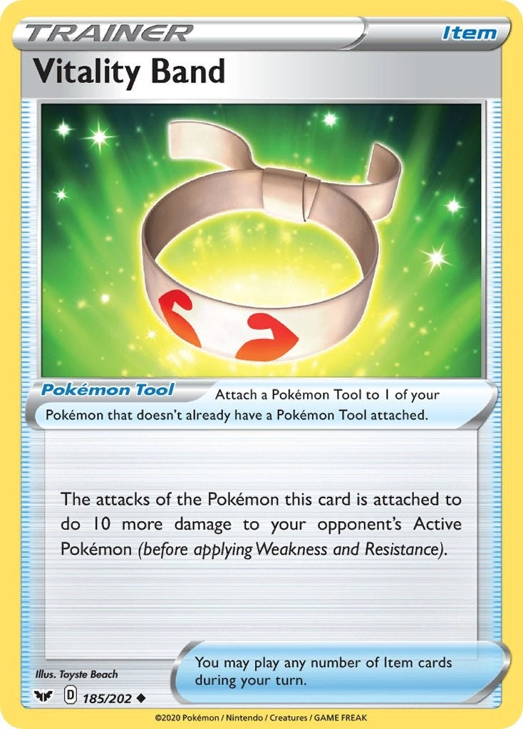 Image for Vitality Band (SWSH01: Sword & Shield Base Set) (185/202) - Pokemon