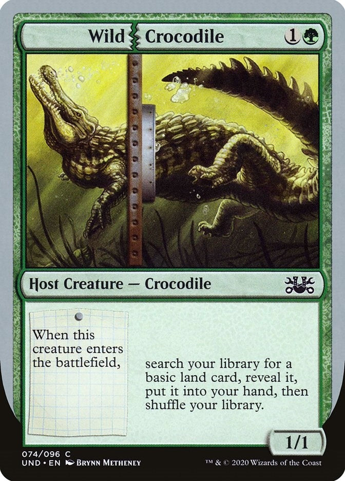 Image for Wild Crocodile (Unsanctioned) (74) - Magic: The Gathering