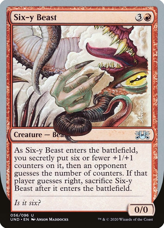 Image for Six-y Beast (Unsanctioned) (56) - Magic: The Gathering