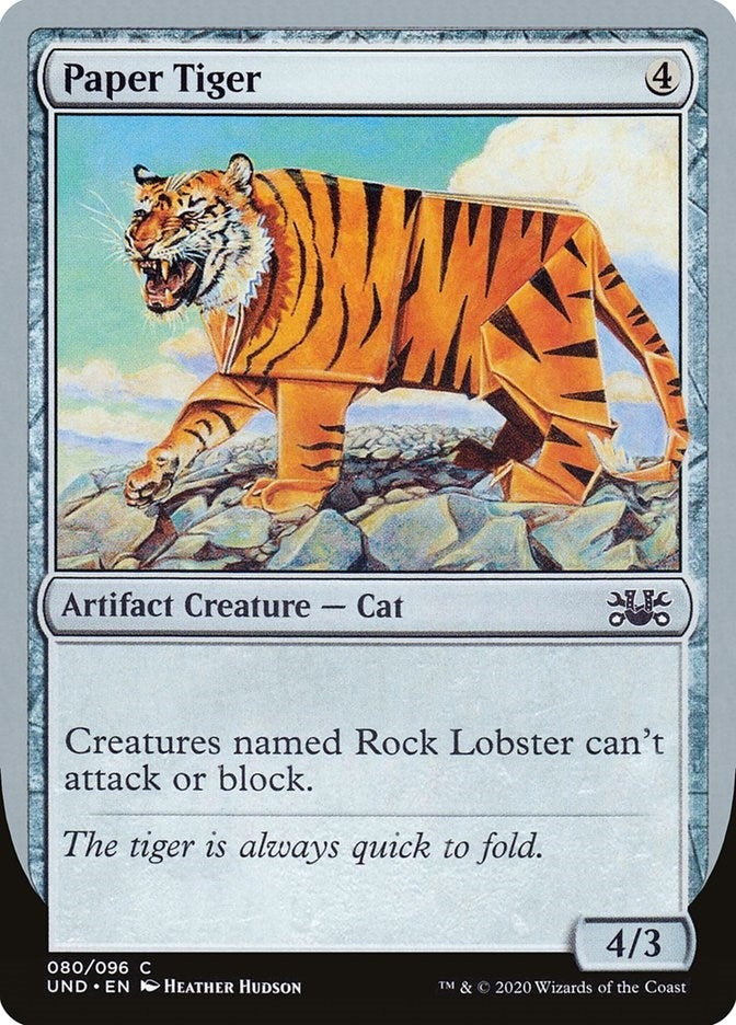 Image for Paper Tiger (Unsanctioned) (80) - Magic: The Gathering