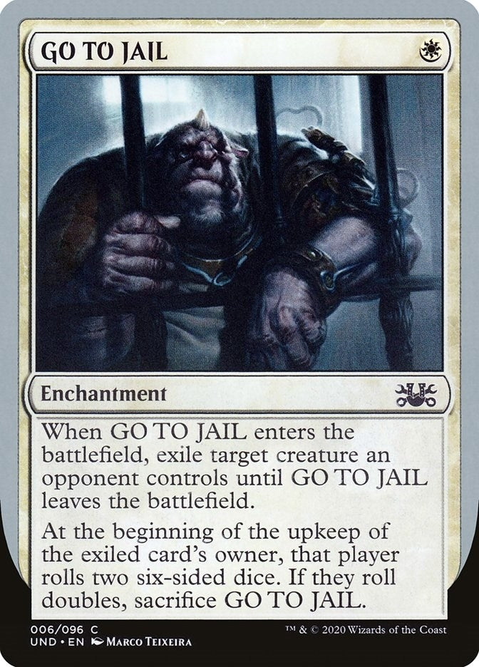 Image for GO TO JAIL (Unsanctioned) (6) - Magic: The Gathering