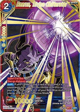 Image for Beerus, Divine Obliterator (SPR) (Universal Onslaught) (BT9-107) - Dragon Ball Super: Masters