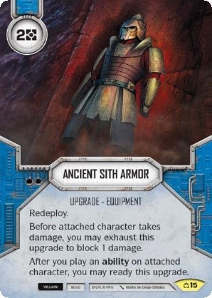 Image for Ancient Sith Armor (Covert Missions) (15) - Star Wars: Destiny