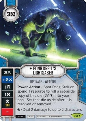 Image for Pong Krell's Lightsaber (Card Only) (Covert Missions) (17) - Star Wars: Destiny