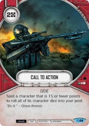 Image for Call to Action (Covert Missions) (26) - Star Wars: Destiny