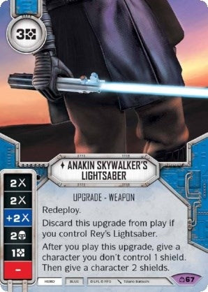 Image for Anakin Skywalker's Lightsaber (Covert Missions) (67) - Star Wars: Destiny