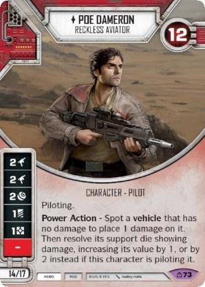 Image for Poe Dameron - Reckless Aviator (Covert Missions) (73) - Star Wars: Destiny
