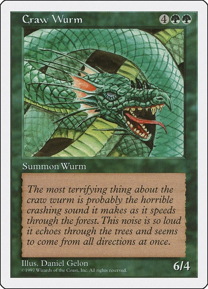 Image for Craw Wurm (Fifth Edition) - Magic: The Gathering