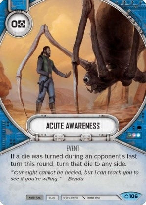 Image for Acute Awareness (Covert Missions) (106) - Star Wars: Destiny