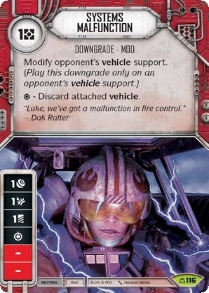 Image for Systems Malfunction (Card Only) (Covert Missions) (116) - Star Wars: Destiny