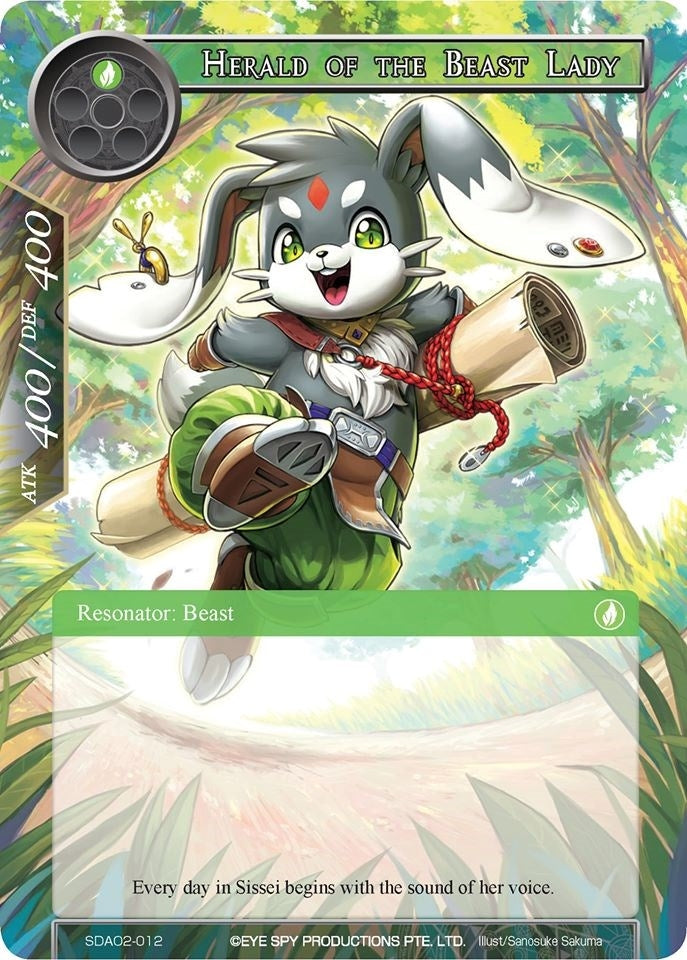 Image for Herald of the Beast Lady (Alice Origin II Starter Deck) (SDAO2-012) - Force of Will
