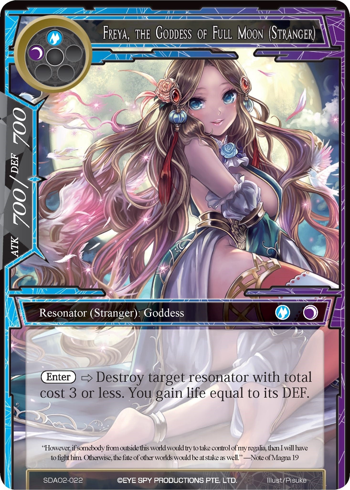 Image for Freya, the Goddess of Full Moon (Stranger) (Alice Origin II Starter Deck) (SDAO2-022) - Force of Will