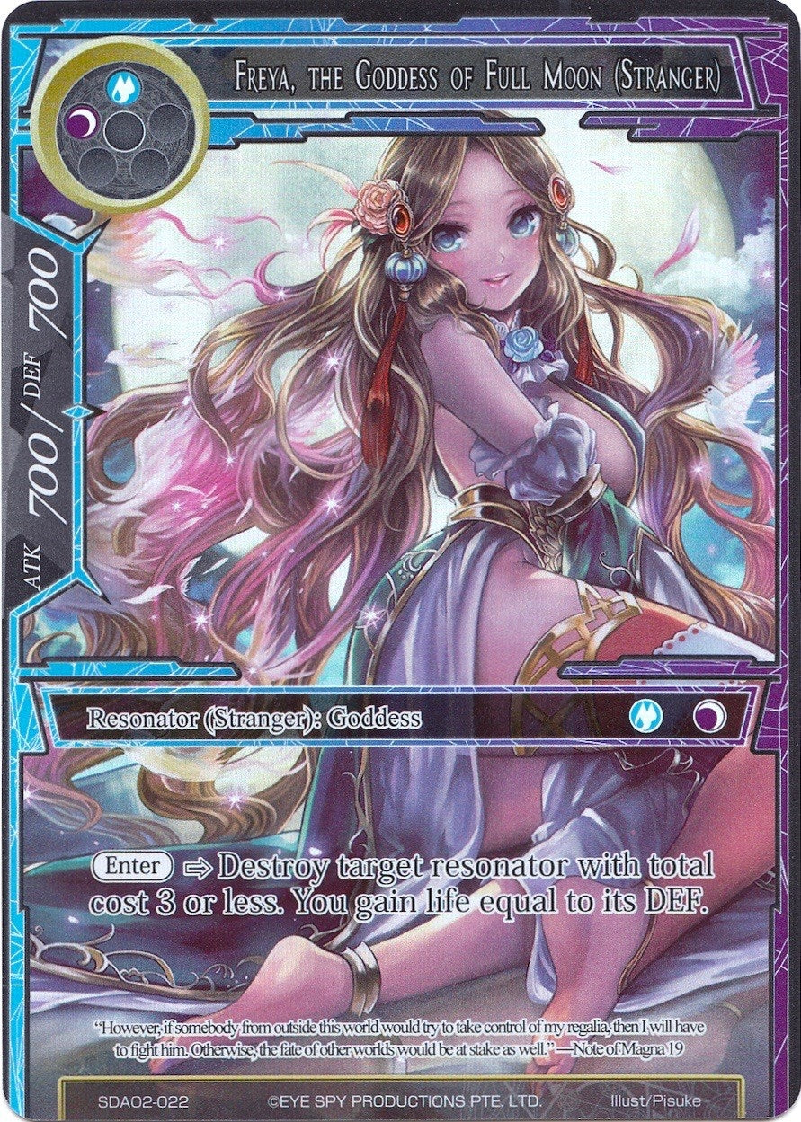 Image for Freya, the Goddess of Full Moon (Stranger) (Full Art) (Alice Origin II Starter Deck) (SDAO2-022) - Force of Will