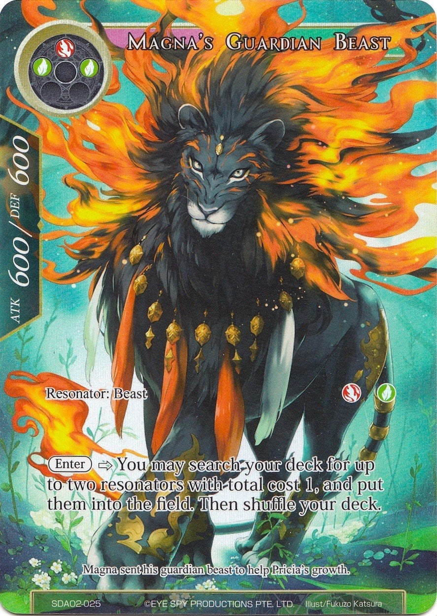 Image for Magna's Guardian Beast (Full Art) (Alice Origin II Starter Deck) (SDAO2-025) - Force of Will