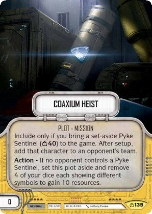 Image for Coaxium Heist (Covert Missions) (139) - Star Wars: Destiny