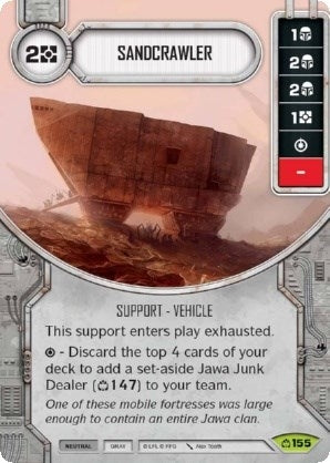 Image for Sandcrawler (Card Only) (Covert Missions) (155) - Star Wars: Destiny