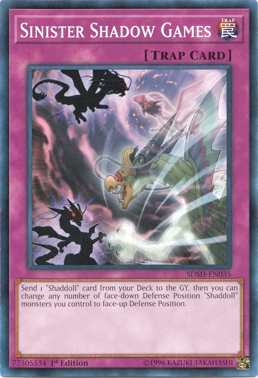 Image for Sinister Shadow Games (Structure Deck: Shaddoll Showdown) (SDSH-EN035) - YuGiOh
