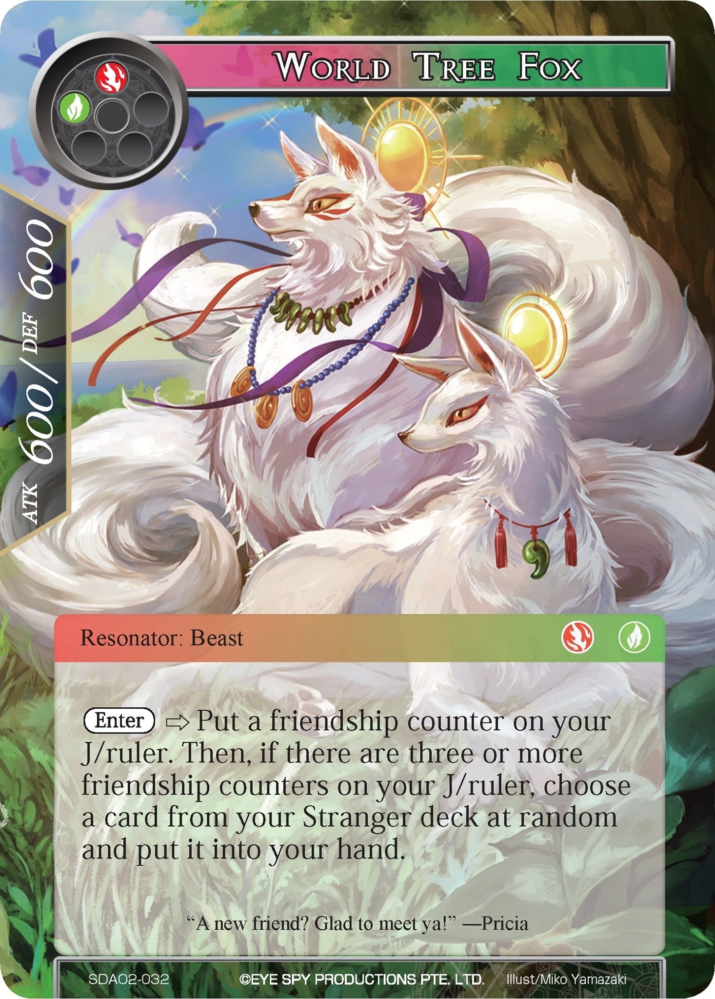 Image for World Tree Fox (Alice Origin II Starter Deck) (SDAO2-032) - Force of Will