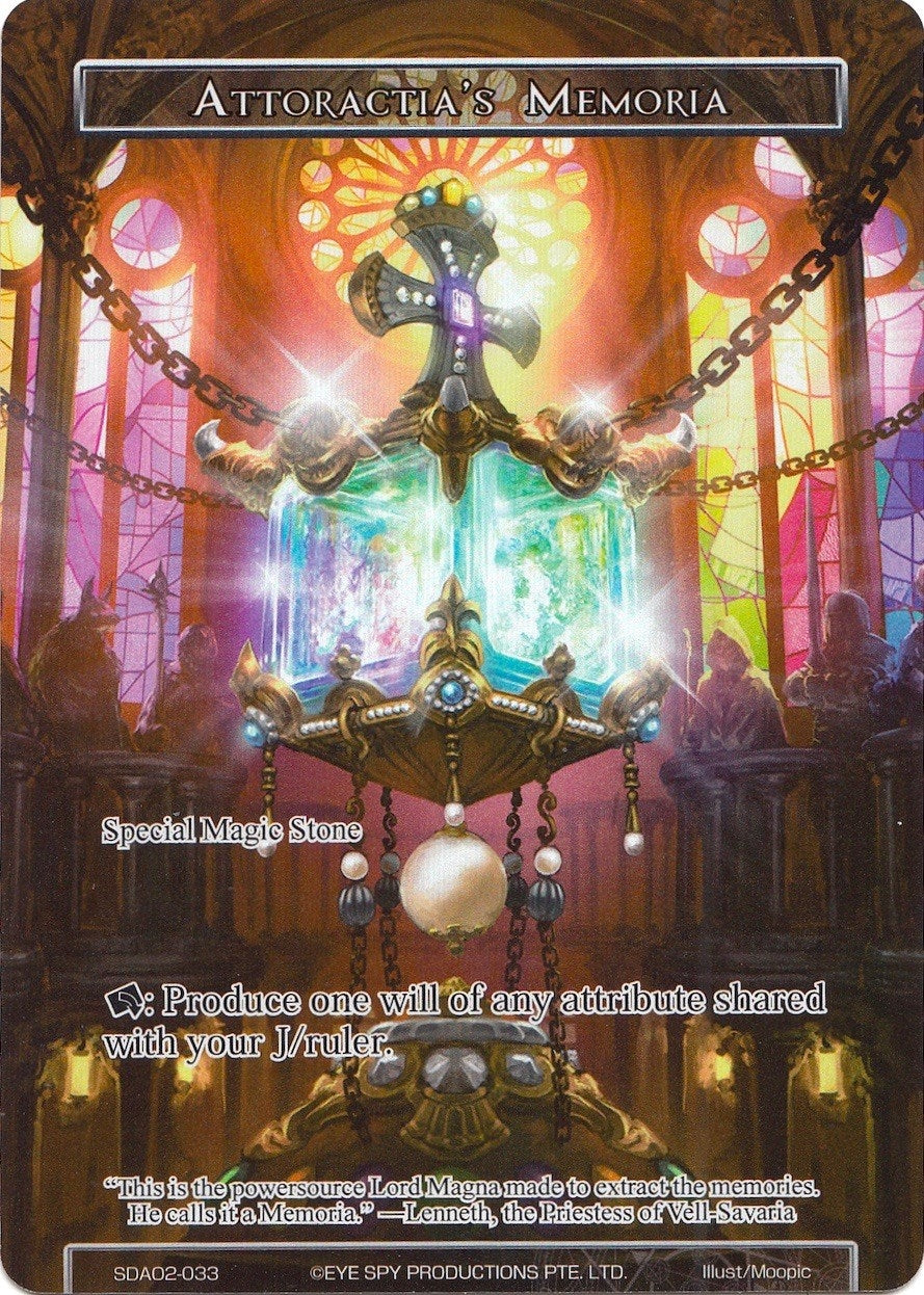 Image for Attoractia's Memoria (Full Art) (Alice Origin II Starter Deck) (SDAO2-033) - Force of Will