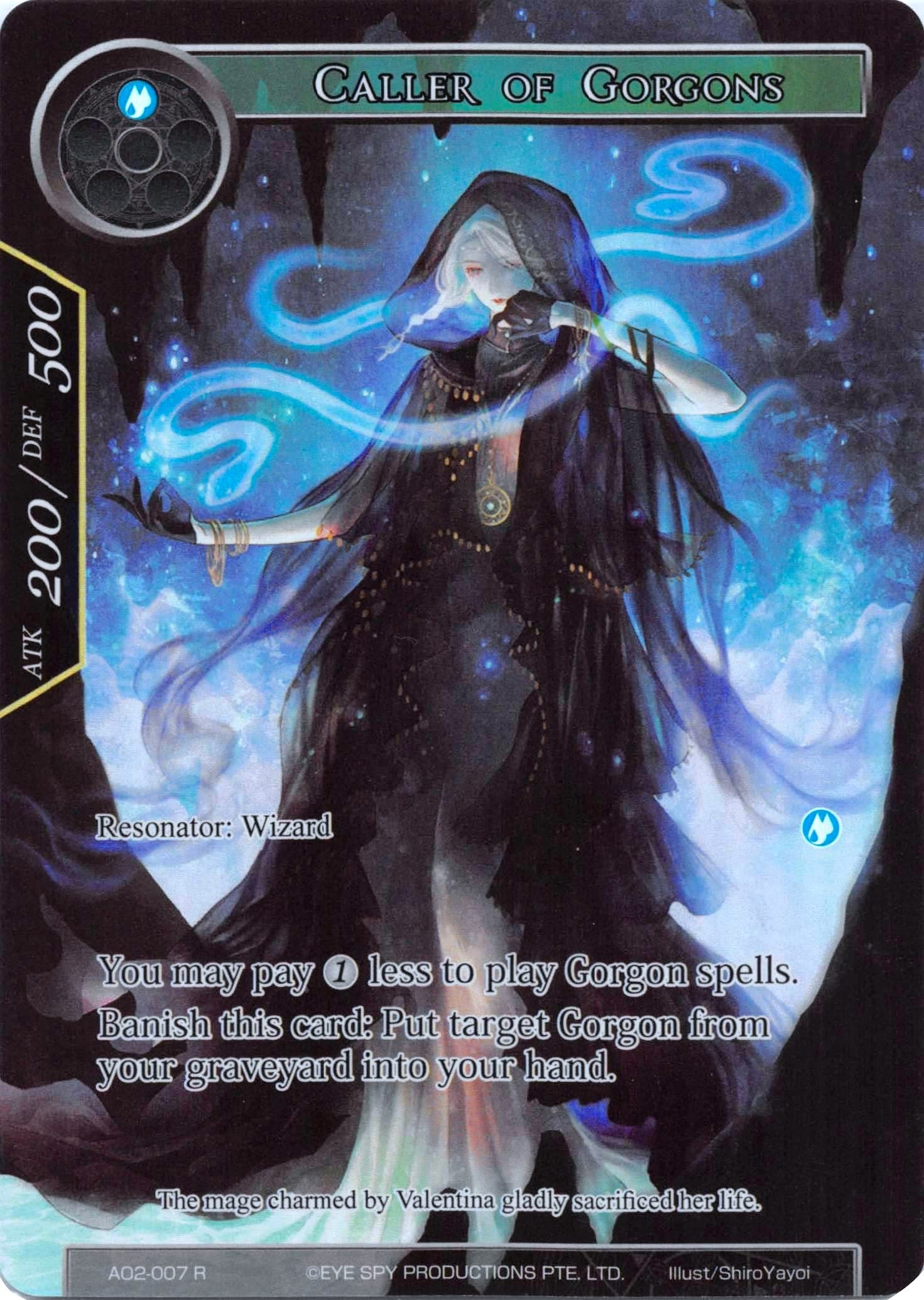 Image for Caller of Gorgons (Full Art) (Alice Origin II) (AO2-007) - Force of Will