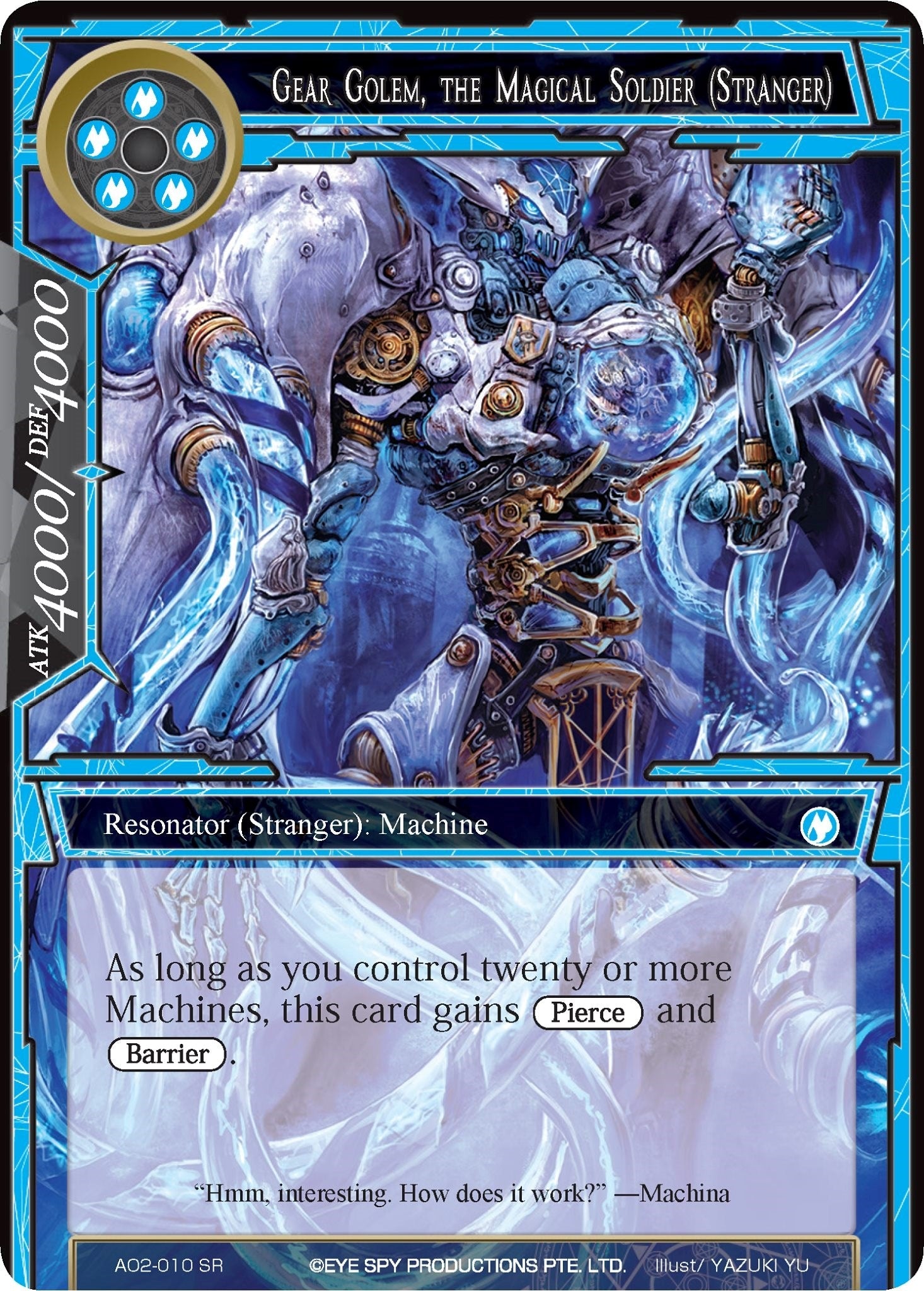 Image for Gear Golem, the Magical Soldier (Stranger) (Alice Origin II) (AO2-010) - Force of Will