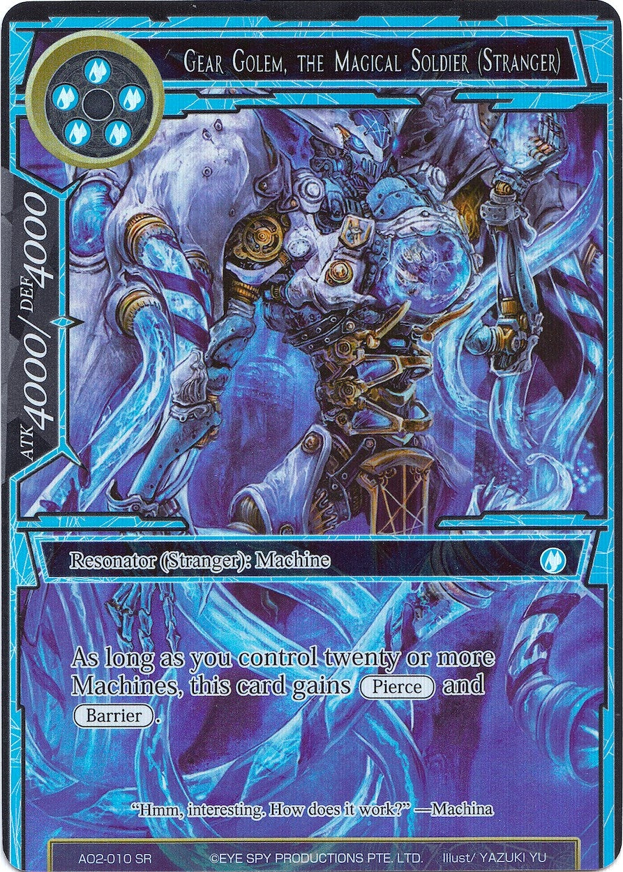 Image for Gear Golem, the Magical Soldier (Stranger) (Full Art) (Alice Origin II) (AO2-010) - Force of Will
