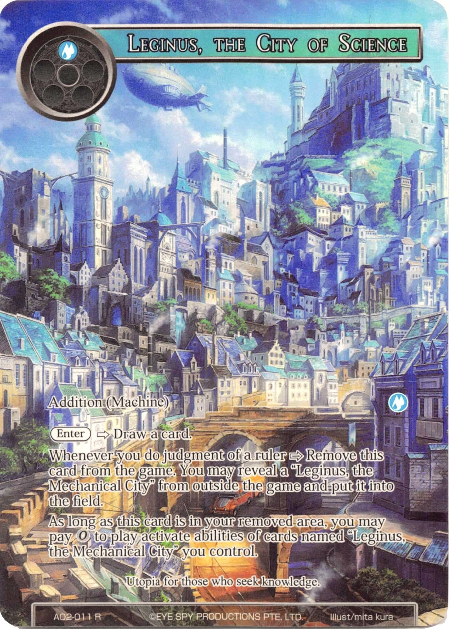 Image for Leginus, the City of Science (Full Art) (Alice Origin II) (AO2-011) - Force of Will