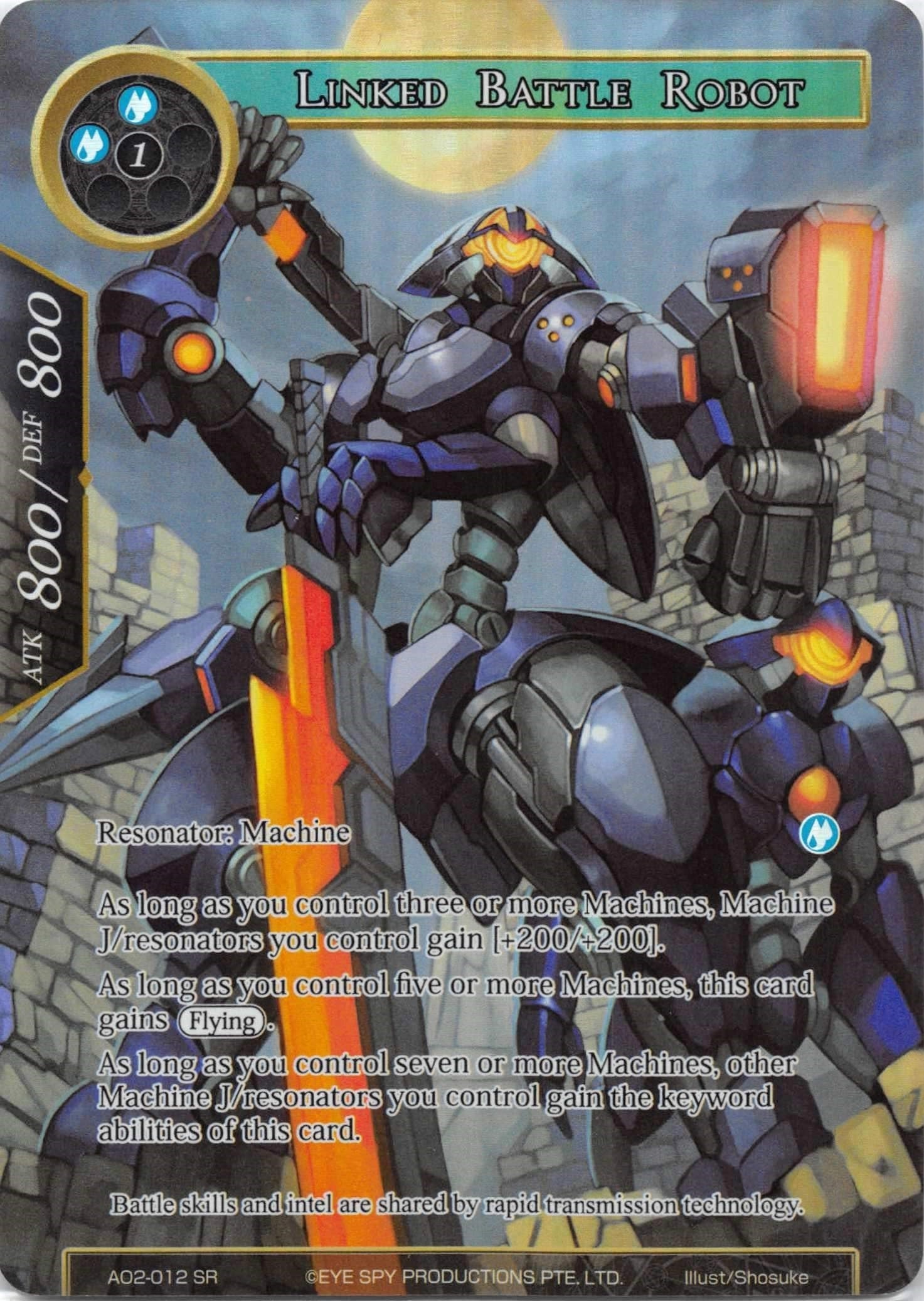 Image for Linked Battle Robot (Full Art) (Alice Origin II) (AO2-012) - Force of Will