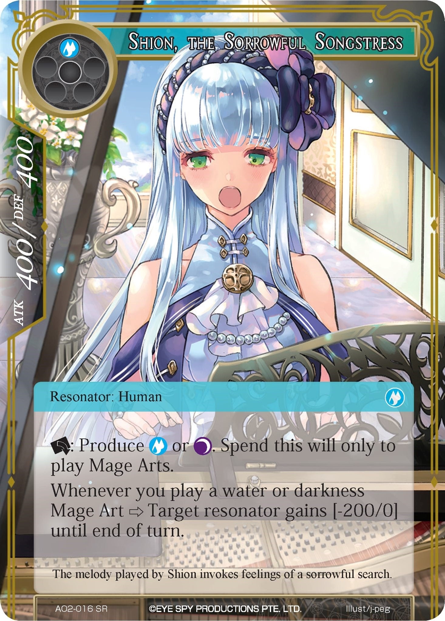 Image for Shion, the Sorrowful Songstress (Alice Origin II) (AO2-016) - Force of Will