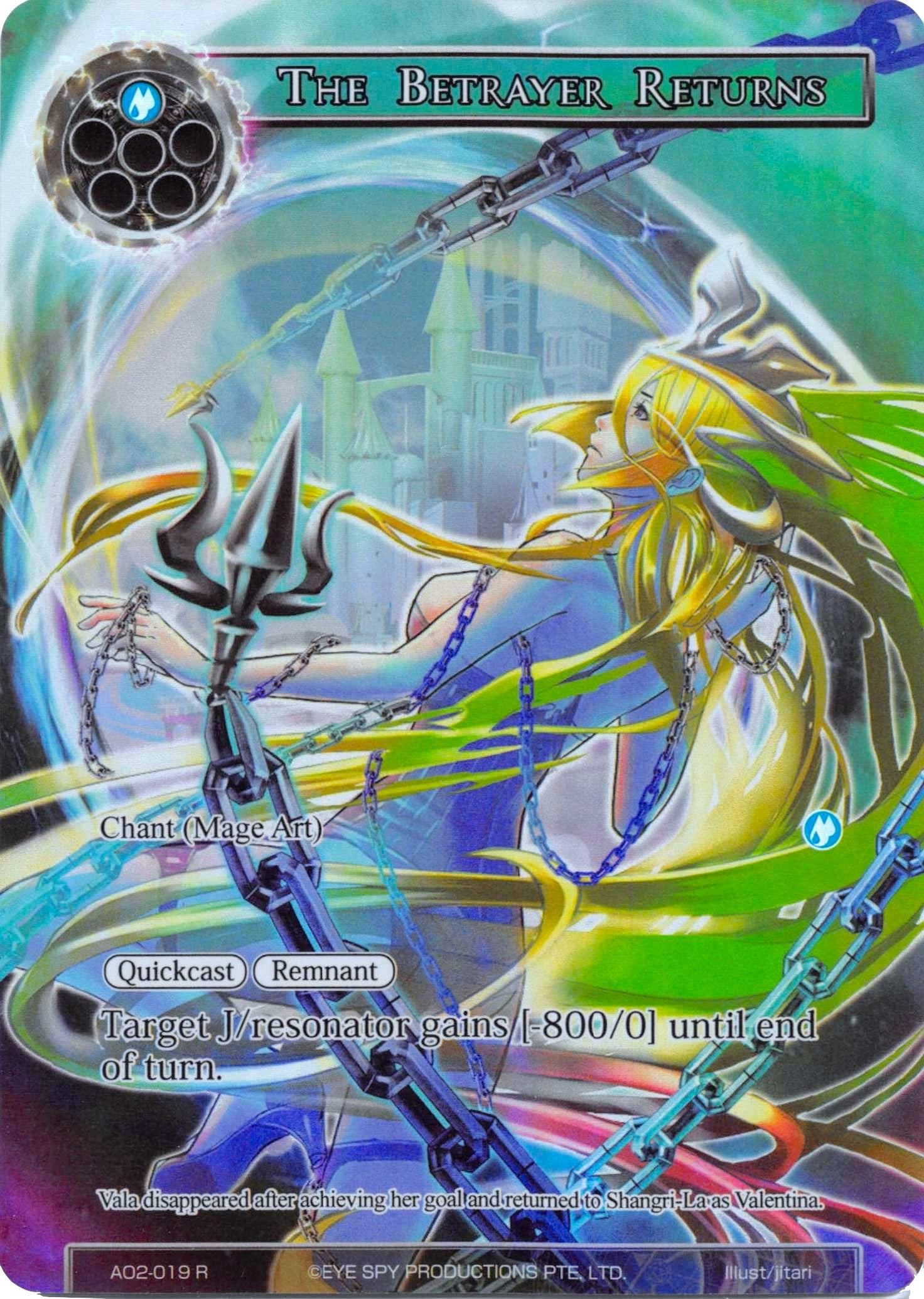 Image for The Betrayer Returns (Full Art) (Alice Origin II) (AO2-019) - Force of Will