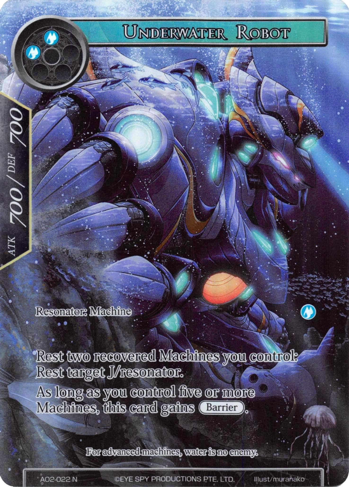 Image for Underwater Robot (Full Art) (Alice Origin II) (AO2-022) - Force of Will