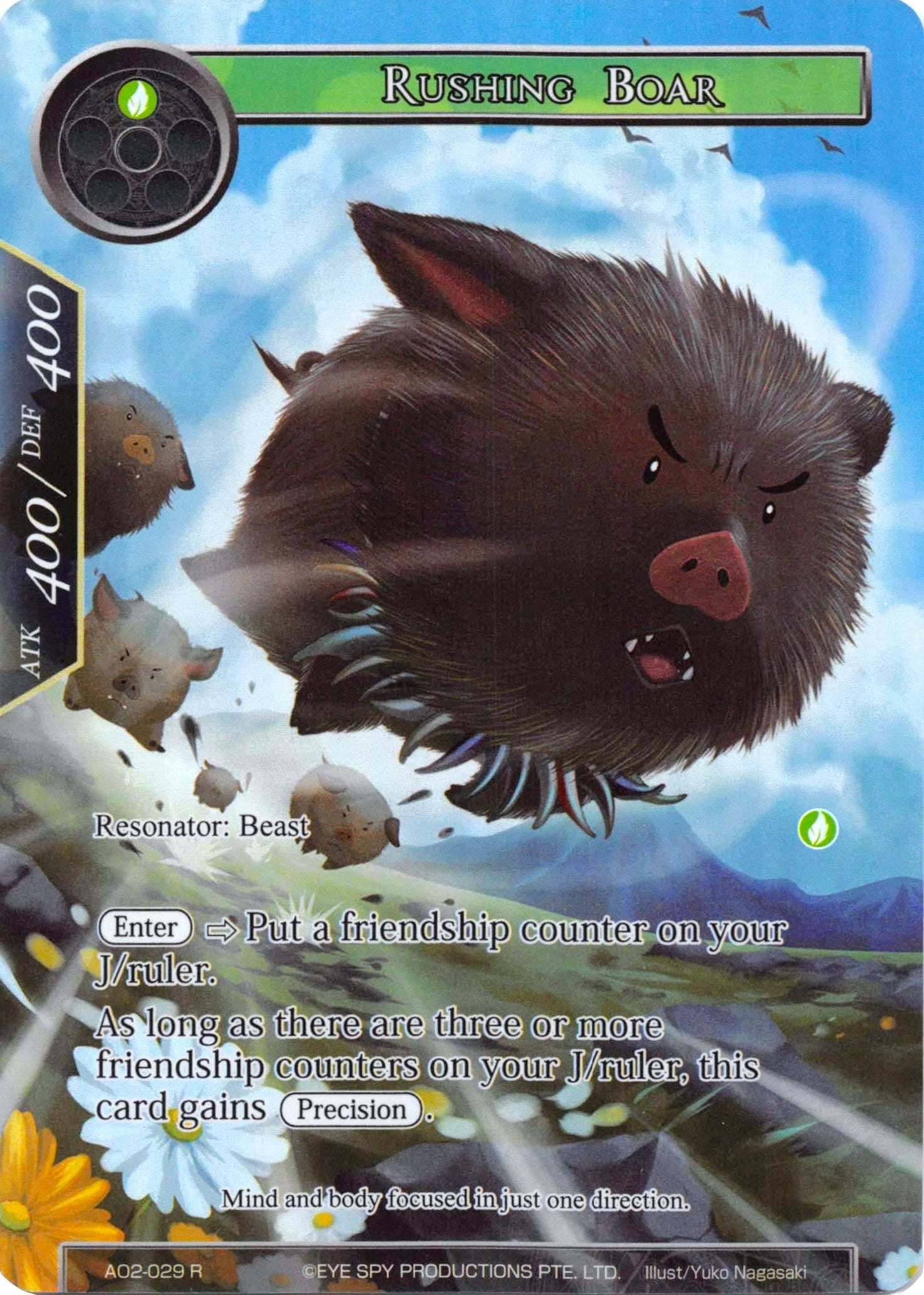 Image for Rushing Boar (Full Art) (Alice Origin II) (AO2-029) - Force of Will