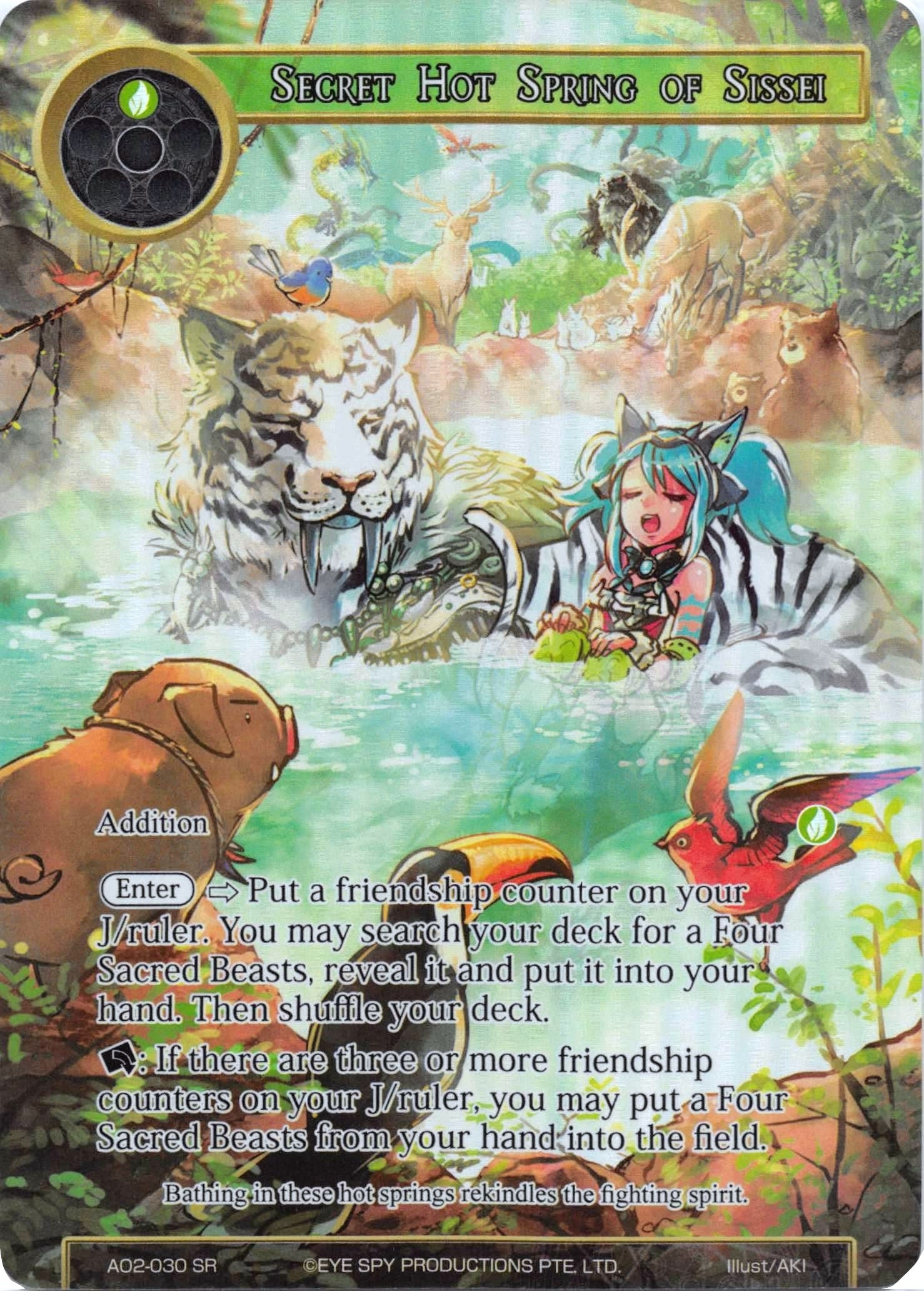 Image for Secret Hot Spring of Sissei (Full Art) (Alice Origin II) (AO2-030) - Force of Will