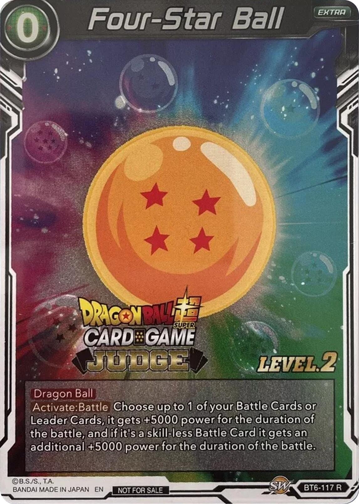 Image for Four-Star Ball (Level 2) (Judge Promotion Cards) (BT6-117) - Dragon Ball Super: Masters