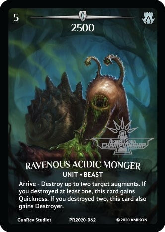 Image for Ravenous Acidic Monger (Full Art) (Argent Saga Championship - Stamped) (Argent Saga Promos) (PR2020-062) - Argent Saga TCG