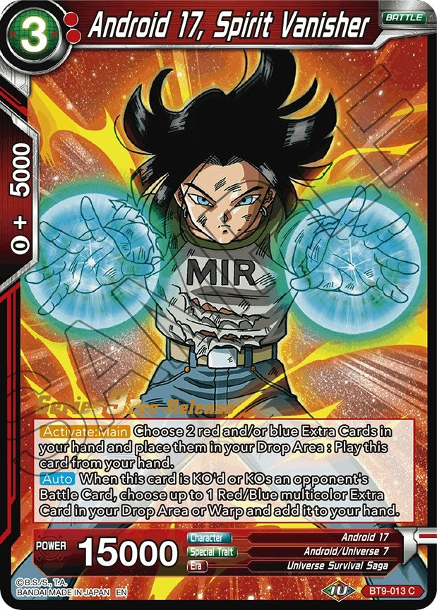 Image for Android 17, Spirit Vanisher (Universal Onslaught Pre-Release Cards) (BT9-013) - Dragon Ball Super: Masters