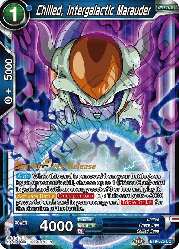 Image for Chilled, Intergalactic Marauder (Universal Onslaught Pre-Release Cards) (BT9-025) - Dragon Ball Super: Masters
