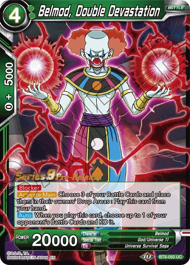 Image for Belmod, Double Devastation (Universal Onslaught Pre-Release Cards) (BT9-050) - Dragon Ball Super: Masters