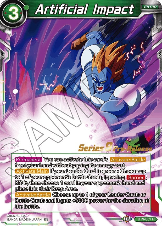 Image for Artificial Impact (Universal Onslaught Pre-Release Cards) (BT9-051) - Dragon Ball Super: Masters