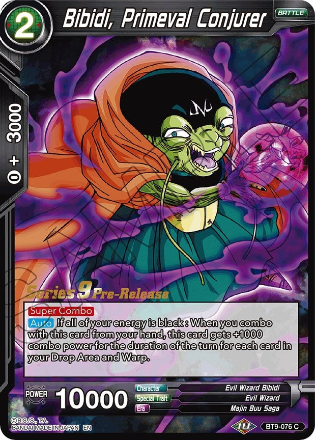 Image for Bibidi, Primeval Conjurer (Universal Onslaught Pre-Release Cards) (BT9-076) - Dragon Ball Super: Masters