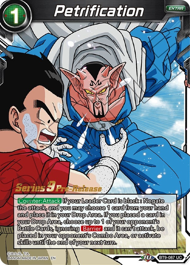 Image for Petrification (Universal Onslaught Pre-Release Cards) (BT9-087) - Dragon Ball Super: Masters