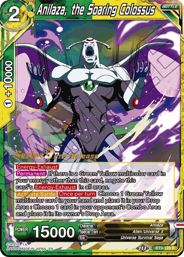 Image for Anilaza, the Soaring Colossus (Universal Onslaught Pre-Release Cards) (BT9-123) - Dragon Ball Super: Masters