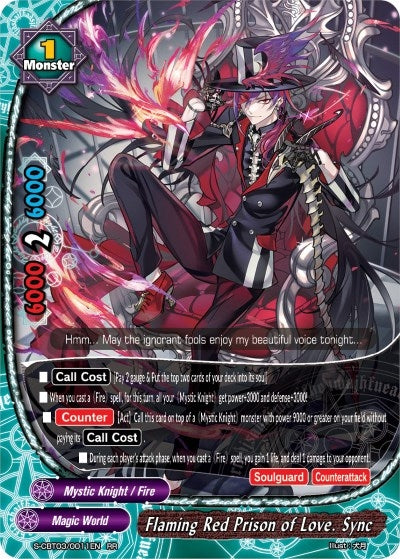 Image for Flaming Red Prison of Love. Sync (S-CBT03: Ultimate Unite) (S-CBT03/0011EN) - Future Card BuddyFight