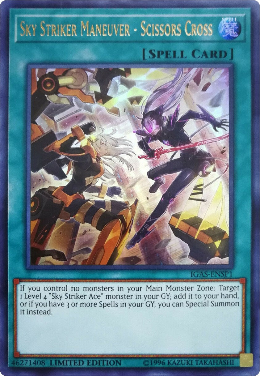 Image for Sky Striker Maneuver - Scissors Cross (IGAS-ENSP1) (Ignition Assault) (IGAS-ENSP1) - YuGiOh