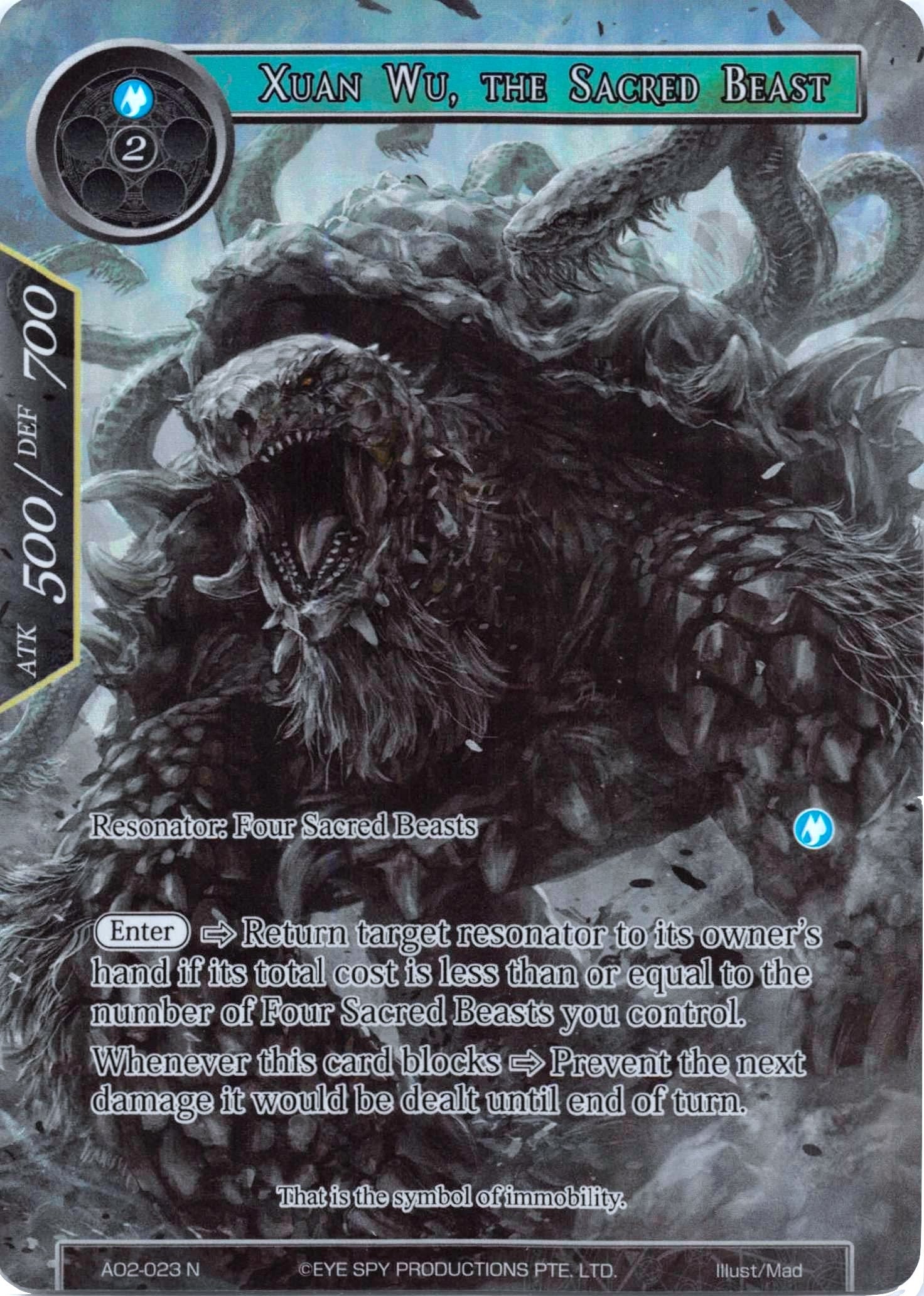 Image for Xuan Wu, the Sacred Beast (Full Art) (Alice Origin II) (AO2-023) - Force of Will